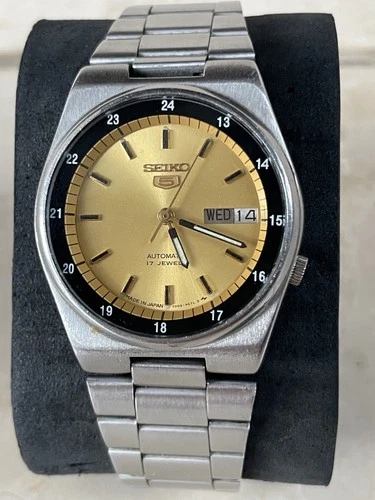 Vintage Seiko 5 Automatic 7009 Railwaytime Men's Wrist Watch