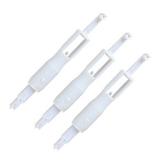3pcs Sewing Needle Inserter Needle Threading Tool for Sewing Machine (White)