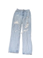 Jeans Aeropostale Real Original Denim Ajustados Gruesos Curvilíneos Mamá Distress Mujeres Talla 0