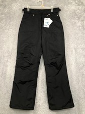 Pantaloni da sci neve slalom donna S (31x30) neri nuovi con etichetta snowboard