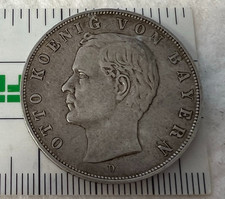 Deutsches Kaiserreich 3 Mark 1909 GOTT MIT UNS D OTTO KOENIG VON BAYERN DEUTSCHE