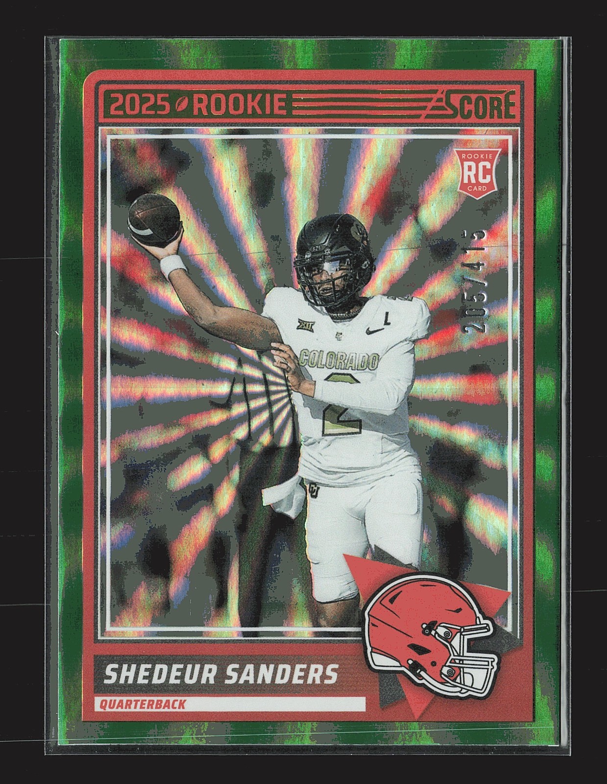 2025 Score - Rookies Shedeur Sanders #15 SPOKES /415 (RC)