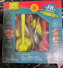 NEW Baketivity 31-Piece Kids Baking Set with My First Recipe Book -Complete Set