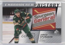2021-22 Upper Deck SP Game Used Embroidered in History Jared Spurgeon #50 0t11