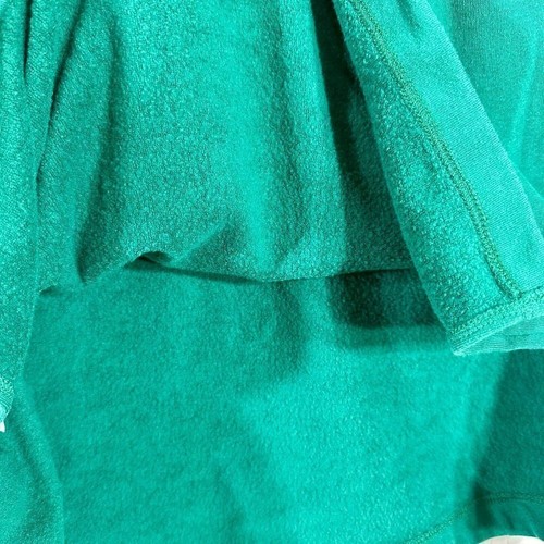 J. Crew Damen Sweatshirt Smaragdgrün Baumwolle Fleece Knopf Kutte Preppy Gr. S - Bild 7 von 8