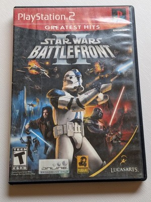 Star Wars: Battlefront II (PlayStation 2, 2005) Damaged Artwork - No Manual