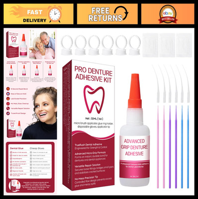 Instant Bonding Dental Glue for Dentures & Lab Tools - Fast-Setting, Long-Lastin