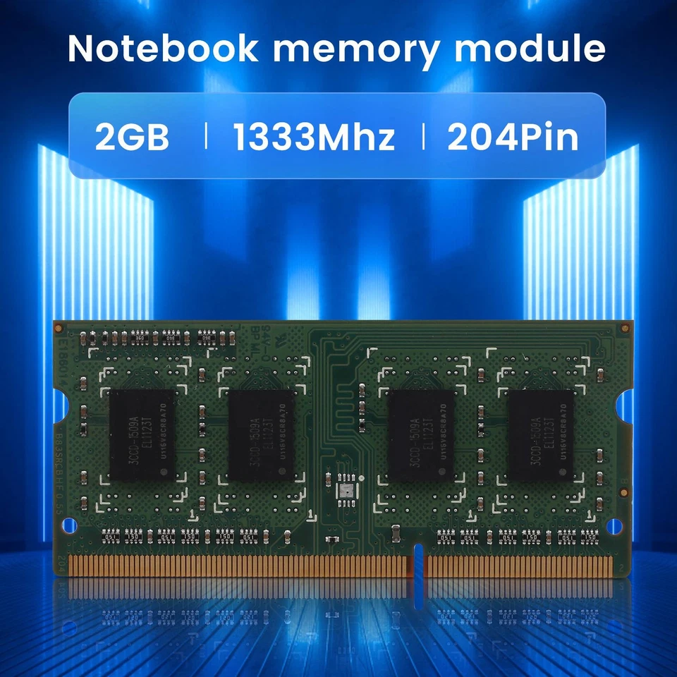 DDR3 2GB SODIMM  Memory 1RX8 PC3-10600S 1333Mhz Laptop  Memory 204Pin 1.5V7340 - Image 2 of 4