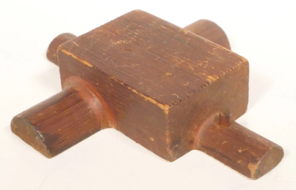 Antique Industrial Foundry Pattern 4-Way Junction 7.25" x 6.25" x 1.5" - Image 4 of 4