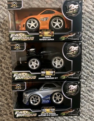 Jada Toys Fast & Furious 25th Anniversary Small Block Supra, GT-R & Charger 1:28