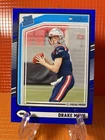 Drake Maye 2024 Panini Blue Color Match Rated Rookie card Patriots (RC)#379