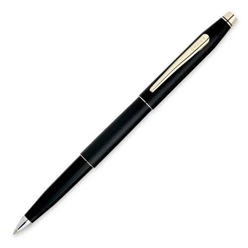Cross  Century  Rollerball Pen Matte  Black & Gold New In Box 2505 Made In Usa