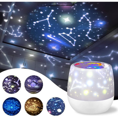 Sternenlicht Projektor USB Nacht Baby Erwachsene Himmel Mond Lampe LED Galaxie Decke Wand