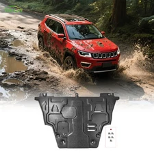Engine Splash Shield For Jeep COMPASS 2017-2021 Heavy Skid Plate W/Service Hole