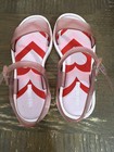 Mini Melissa Mar Big Girl's Sandals Size 2 Heart Clear Pink  — photo 8