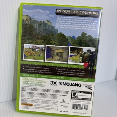 Minecraft: Xbox 360 Edition (Microsoft Xbox 360, 2013) Tested Working