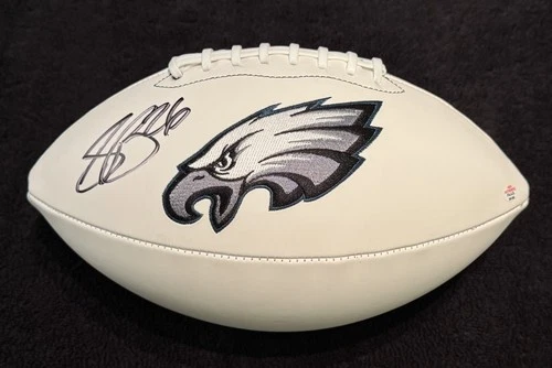 Saquon Barkley Signed Philadelphia Eagles Full Size Football COA