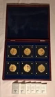 6 COINS 1/200 OZ .999 GOLD 5-STAR SPANGLED BANNER & 1933 ST GAUDENS DOUBLE EAGLE