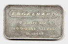 1968-70's  Engelhard Industries 1 oz .999 Silver Bar With 5 Digit Serial # 53547