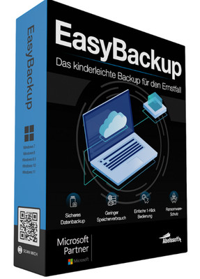Abelssoft Easy Backup 2026 - Datensicherung ganz einfach - PC Download Version