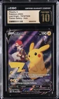 2022 POKEMON LOST ORIGIN TRAINER GALLERY HOLO #TG16 PIKACHU V CGC 10 PRISTINE