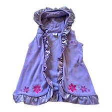 Disney Princess Hooded Swimsuit cover Up purple floral SZ 2T