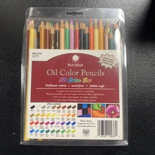 Used Walnut Hollow Oil Color Pencils 36 Color Set #9936 Made USA
