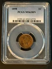 1898-P INDIAN CENT PCGS Graded MS63BN