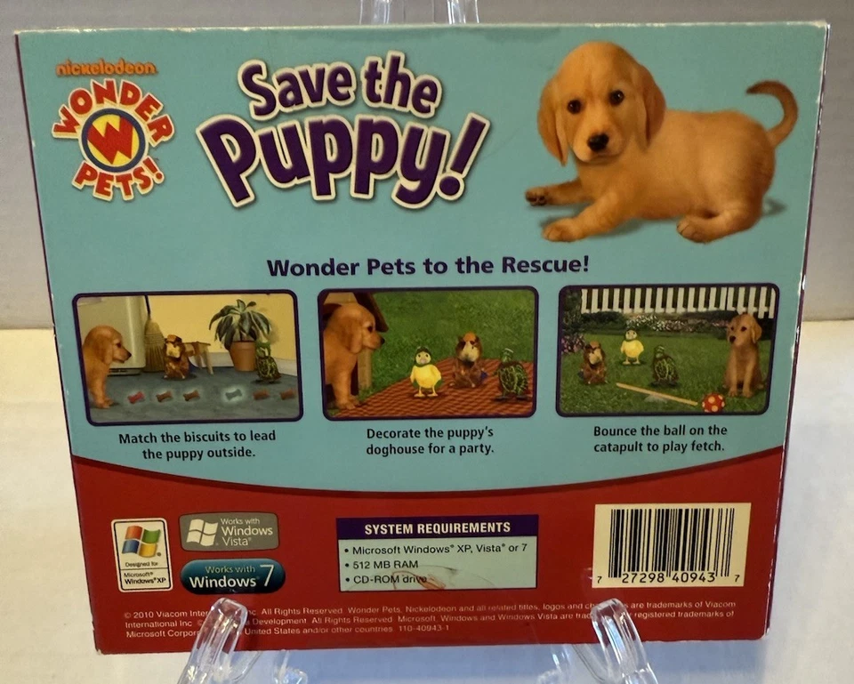 Wonder Pets Save The Puppy! Game For Windows Sealed New Nickelodeon 2010 - Image 2 of 3