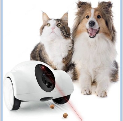 Pet Cameras with Phone App 15 Days Long Standby Pet Robot for Dog Treat Dispe...