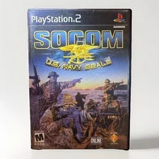 PlayStation 2 Socom US Navy Seals Game Sony PS2 Complete Manual - Used.