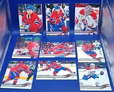 2025-26 Upper Deck Holiday Montreal Canadiens 9 Card Lot