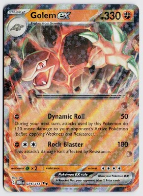 golem ex pokemon card value Amazon.com: Pokemon - Golem ex 189/165 - Pokemon 151 -Full Art - Ultra Rare