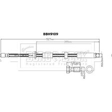 BORG & BECK Bremsleitung BBH9109