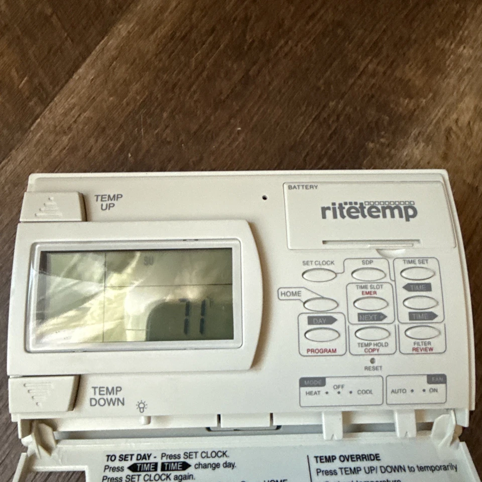 RiteTemp 8050C Universal 7-Day Programmable Thermostat Tested Working - Image 4 of 4