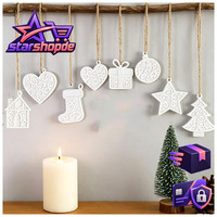 Silikonformen GießFormen Weihnachten 4 StüCk Tannenbaum Stern Herz DIY