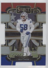 2023 Panini Select Concourse Red & Blue Prizm Die-Cut Mazi Smith #27 0y27