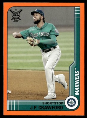 2021 Topps Big League #18 J.P. Crawford Seattle Mariners Orange