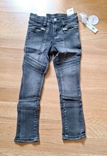 Joe's Kids Moto Black Zippered Pocketed Skinny Stylish Denim Jeans Kids Size 6