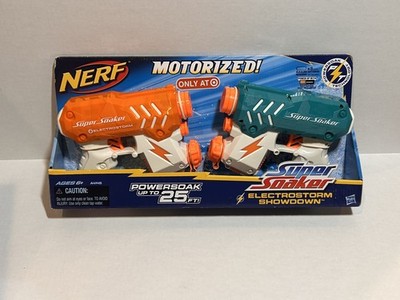 NEW - Nerf Super Soaker Motorized Electrostorm Showdown *POWERSOAK UP TO 25 FT*