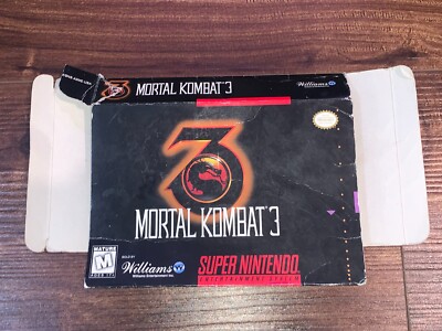 Mortal Kombat 3 Combat III SNES Super Nintendo Empty Box Only | eBay