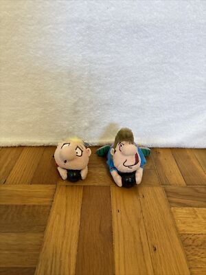 Silly Slammers Beanbag Toys PINHEAD & SPLIT Plush Lot of 2 Bowling Gag Gift