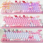My Melody 3 Model Bluetooth Wireless RGB Mechanical Keyboard 100 Keys Keypad ABS