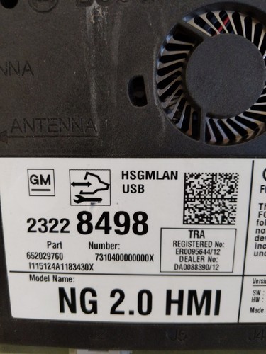 GMC Chevy Cadillac Human Machine Interface HMI Module 23228498 NG 2.0 - Picture 2 of 4