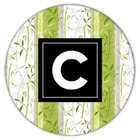 Gift Coaster : Bamboo Sticks Leaves Greenery Plants Pattern Home Garden Decor