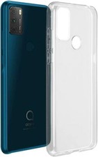 For Alcatel 1S (2021) 6025H Case Black Clear Silicone Shockproof Gel Phone Cover