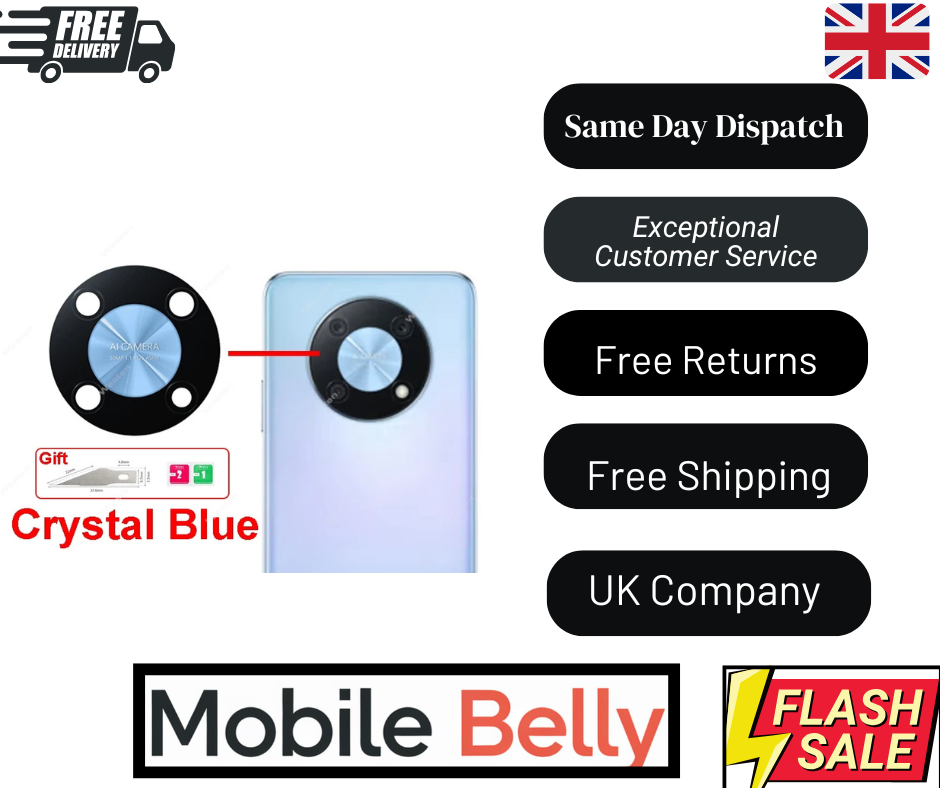 Huawei Nova Y90 Blue Rear Camera Lens Replacement ? No Adhesive