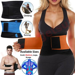 Waist Trainer Cincher Trimmer Sweat Belt Men Women Shapewear Gym Body Shaper Sur