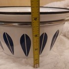Vtg Mid-Century MCM Catherineholm Blue White Lotus Enamelware pot — photo 8