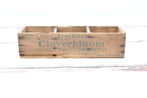Vintage Armour Star Cloverbloom Cheese Box 5 Pound Cheese Box Chicago Illinois - Bild 6 von 12